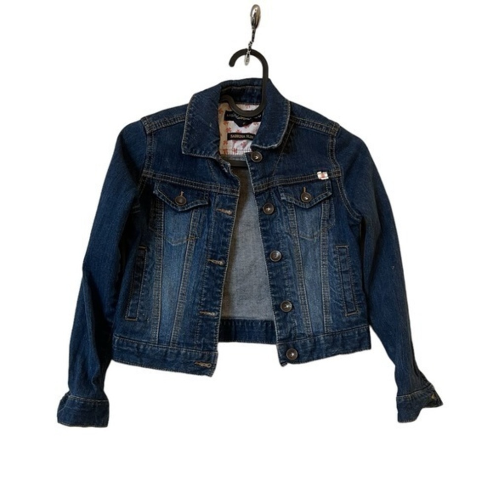 LUCKY BRAND “Sabrina Slim” kid’s blue denim cropped jean jacket S